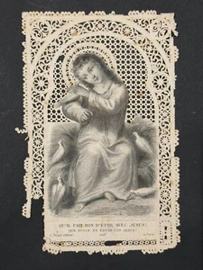 holy card santino merlettato canivet L. TURGIS PL. 1005 "JESUS CHILD" - Picture 1 of 2