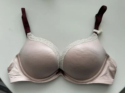NWT Aerie Pink/Burgundy Padded Push Up Bra Size 34A - Image 1 of 4
