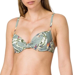 ESPRIT Women's Panama Beach push-up swim top bikini, light green, 38B - Picture 1 of 4