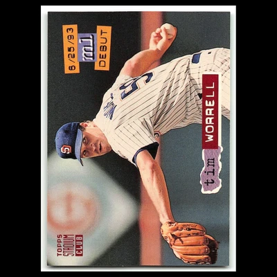 Tim Worrell #516 1994 Topps Stadium Club San Diego Padres Baseball Card MLB NM - Image 1 of 3
