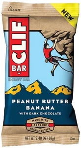Clif Bar Clif Bars Clif Bar P.b. Banana Drk Choco Energy Food Pack of 12 - Picture 1 of 1