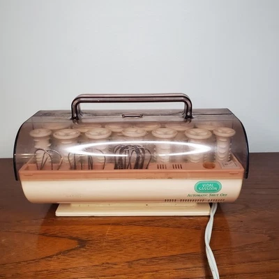 Vintage Vidal Sassoon ProSetter 20 conjunto de rolos de cabelo aquecidos elétricos, modelo VS-32 - Imagem 1 de 4