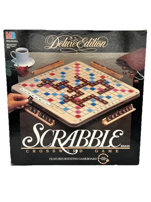 Deluxe Edition 1989 Scrabble Crossword Game - 100% Complete - by Milton Bradley - Image 1 of 4