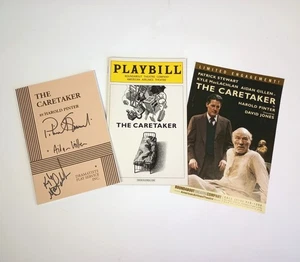 Patrick Stewart Kyle MacLachlan Aiden Gillen SIGNIERT Broadway Spielzettel HAUSMEISTER - Bild 1 von 9