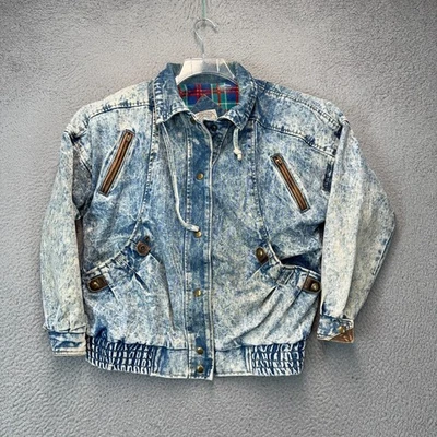 Be In The Current Seen Denim Jacket Mens Small Blue Vintage Cotton Grunge 90s - Image 1 of 4