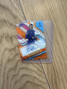 2024-25 Topps Finest Cole Palmer Orange Wave Refractor /25 AUTO Chelsea - Bild 1 von 2