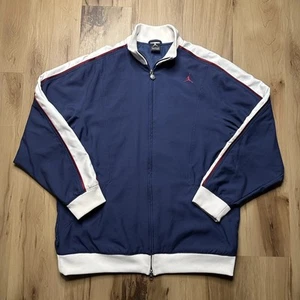 Vintage Nike Air Jordan Jacket Size Large Navy/White/Maroon RN#56323 CA#05553 - Picture 1 of 7
