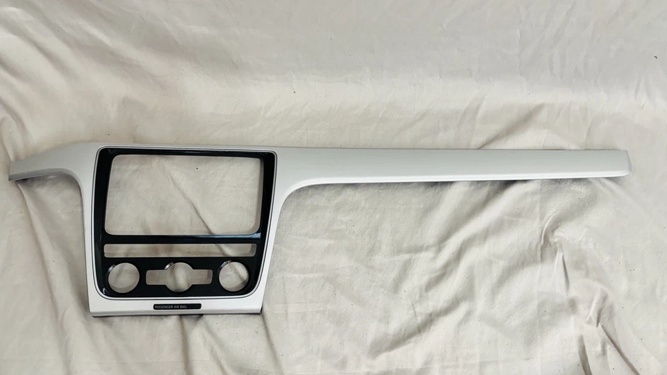 Radio control climático tablero delantero Volkswagen VW Passat 12-15 bisel plateado Foto 1 de 4