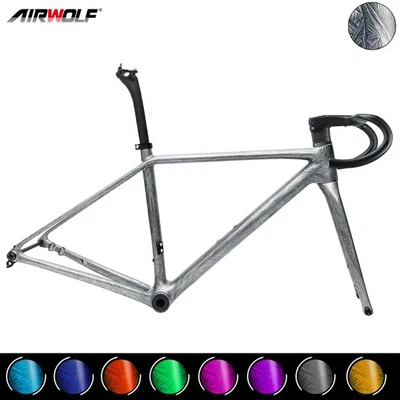 Bicicleta de estrada Airwolf T1200 carbono quadro 700x32c corrida escalada 800g T47 - Imagem 1 de 4