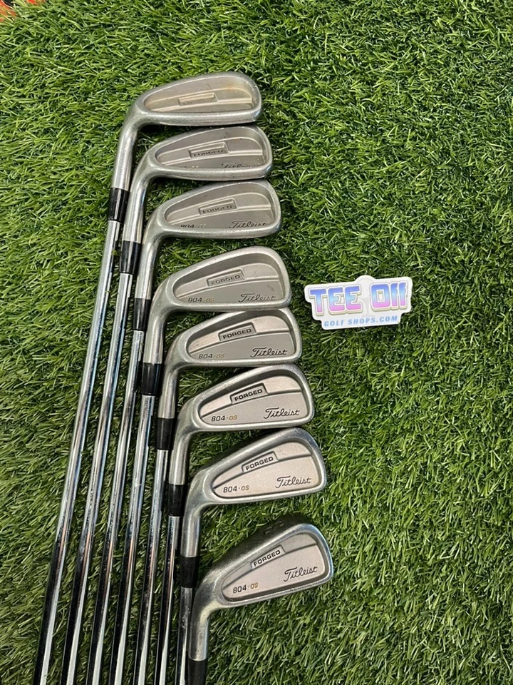 Juego de hierros forjados Titleist 804 OS 3-PW rifle 5,5 empuñaduras flexibles regulares GP LH Foto 1 de 4