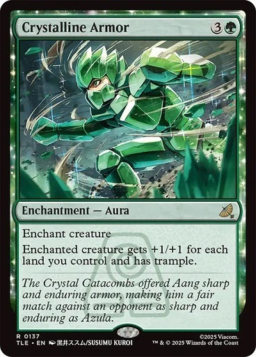 Crystalline Armor Magic the Gathering MTG Avatar: the Last Airbender TLE - Image 1 of 1