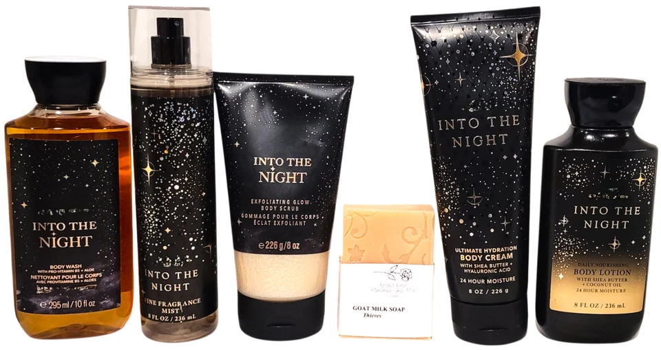 Bath & Body Works Into The Night Body Wash, Mist, Cream, Lotion, Scrub 5pc Set - Image 1 of 1