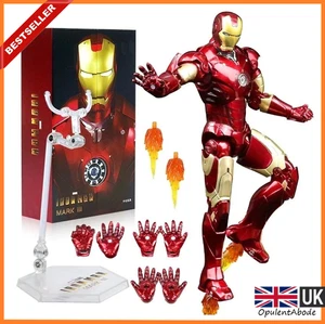 Marvel Avengers 7" MK 3 Series Iron Man Mark 3 Action Figure Model Figurine Gift - Picture 1 of 7