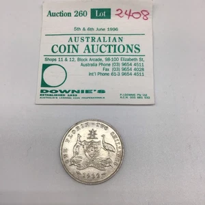AUSTRALIA 1932 FLORÍN FECHA CLAVE EF 6/8 perlas diamante alta calidad moneda impresionante - Imagen 1 de 7