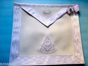  Past Master elegante weiße Schürze weiße Fäden - Bild 1 von 3