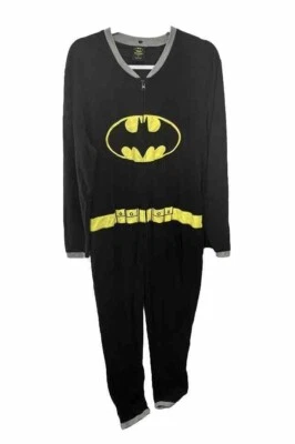 Batman Pijama Mono Juegos con disfraces Cremallera DC Comics Disfraz Hombres Talla Grande Adulto Capa Foto 1 de 4