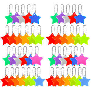 26 Pcs Hanging Pendants Reflective Trendy Necklaces Fashion Backpack Star