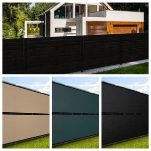 3' 4' 5' 6' 8' (H) Privacy Fence Screen Windscreen Garden Patio Mesh Shade Cover - Picture 1 of 30