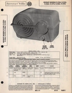 Crosley - Radio - Models 11-114U, 11-115U, 11-116U, - Photo Fact Folder - 1951 - Picture 1 of 1