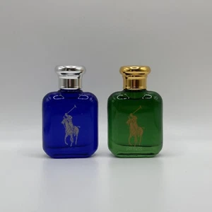 Polo GREEN & Polo BLUE by Ralph Lauren Men EDT 0.5oz/15ml Splash Travel Mini Set - Picture 1 of 3