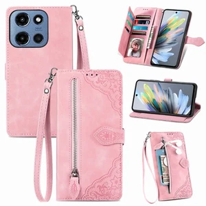 Magnetic Zipper Wallet Case Cover For Moto G Stylus 5G 2025/ Edge (2025)/G 2025 - Picture 1 of 45