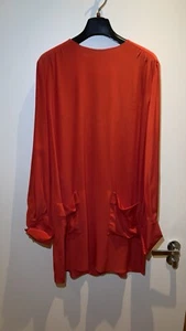 Miu Miu Red Silk Dress Size 44 - Picture 1 of 9