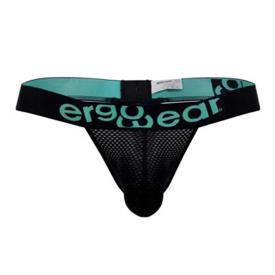 ErgoWear Thong MAX Mesh Sports Black Thongs 1387 - Image 1 of 4