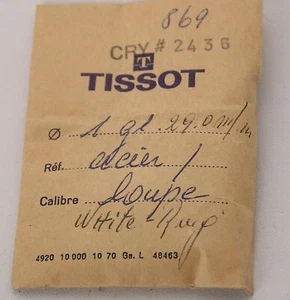 Genuine Tissot Watch Crystal 29mm Cry# 2436 869 White Ring Date Cyclop Magnifier - Picture 1 of 4