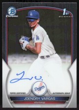 2023 Bowman Chrome Prospect Autographs Joendry Vargas BB1317 Los Angeles Dodgers