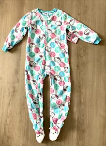Nuevo HELLO KITTY Pijama con Pies Dormir Una Pieza Cremallera SANRIO TALLA 5T - Imagen 1 de 12