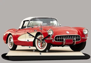 AUTO MINIATURE, VOITURE USA, CORVETTE-06 EN HORLOGE - Bild 1 von 1