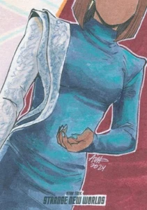 RARE Star Trek Strange New Worlds S2 Sketch card of Neera Ketoul by Irma Ahmed - Picture 1 of 2