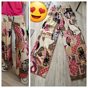 Blogger Hose weites Bein Satin Optik 💥Neu NP 49€ - Bild 1 von 9