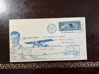 Herbert H. Griffin C10-1  Lindbergh First Day Cover - Image 1 of 2