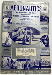 Vintage Aeronautics Magazine. Issue 48 July 30, 1941. With included pullout Map. - Picture 1 of 8