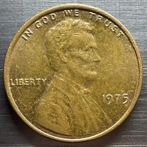 Lincoln Penny 1975 sin marca de ceca - Imagen 1 de 2