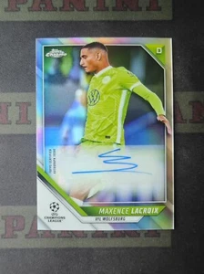 2021-22 Topps Chrome Bundesliga Soccer Refractor Autograph Maxence Lacroix - Picture 1 of 2