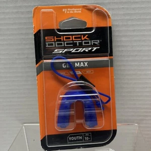 Shock Doctor Sport Gel Max Mouth Guard Blue Under 10 - Picture 1 of 2