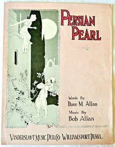 Persian Pearl Sheet Music 1916 Piano Vocal Large Format - Picture 1 of 1