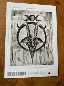 Heavy Metal 666 Baphomet Pentagram Occult STICKER Witchcraft Goat Head Metalhead - Picture 1 of 1