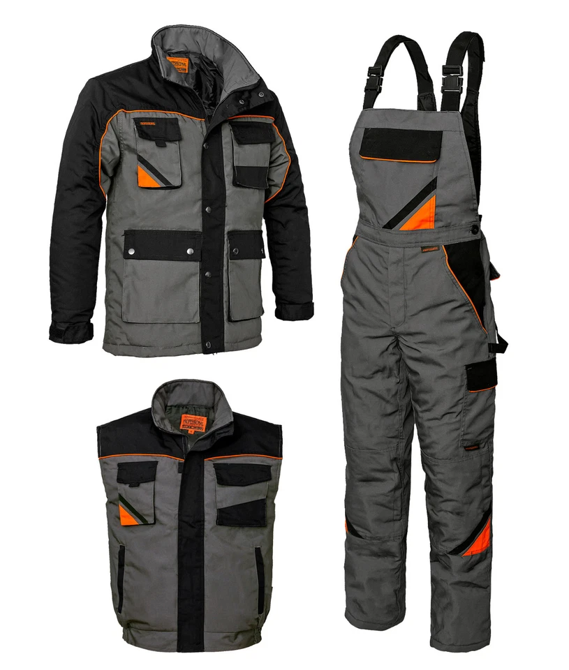 ARTMAS Winter warm Arbeitsbekleidung Arbeitsweste Arbeitsjacke Latzhose(PROF-WIN-KPL)