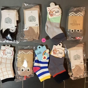 9 PAIRS - Mommy ❤️ Me - GIRLS DESIGNER SOCKS - Children   SMALL  Age 1 - 3 - Picture 1 of 6