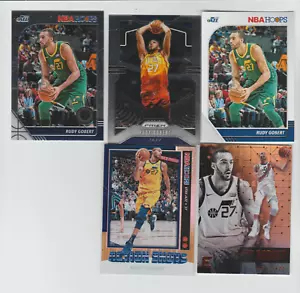 (5) card Rudy Gobert premium mixed lot, Utah Jazz legend - Picture 1 of 1