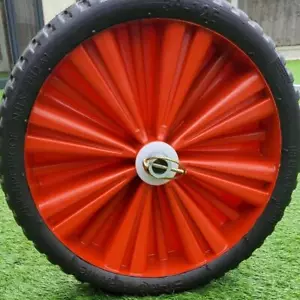 Starco Puncture Proof Foam Dinghy Trolley Wheel - Red - Picture 1 of 4
