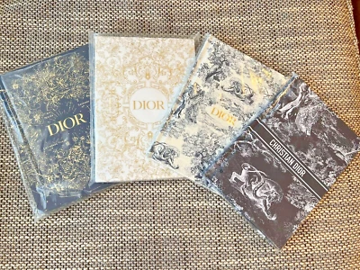 Notebook a set of 4 NEW Authentic Journal novelty Christian Dior