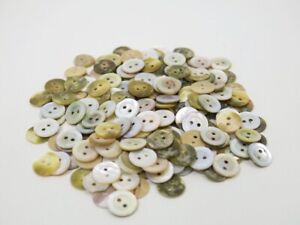 200 alte Perlmuttknöpfe 11 mm Knopf Knöpfe aus Perlmutt Button Knopffabrik *23*