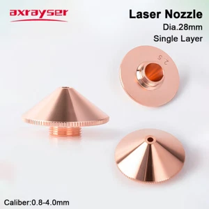 Fiber Laser Single Nozzles Dia.28mm Height 15mm for Raytools Precitec WSX Bodor - Picture 1 of 19