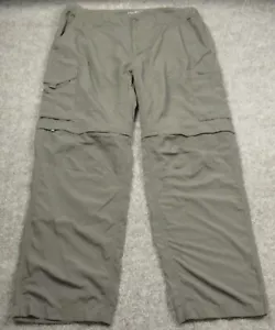 Columbia Pants Mens 38X30 Gray Convertible Omni Shade Nylon Cargo Hiking Shorts - Picture 1 of 22