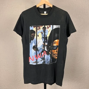 NWA Vintage 1990 RARE Rap Tee 100 Miles and Runnin' Easy E Ice Cube Medium Tee - Bild 1 von 6
