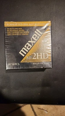 10x Disquetes Maxell MF 2HD 3.5" Doble Cara 1.44Mb Disquetes Formateados IBM Foto 1 de 3
